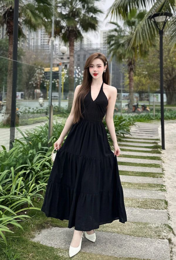 Váy đũi buộc cổ chéo - Ảnh 3