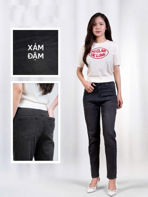 Quần Jeans Nữ Boy Trơn