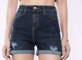 Quần Short Nữ Rách LV Gấu