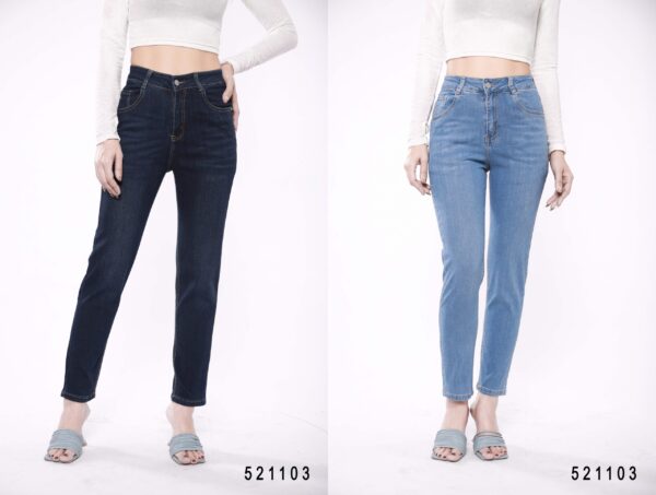 Quần jeans nữ ống ôm vừa