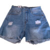 Quần Short Jeans Nữ Cạp Cao Dáng A