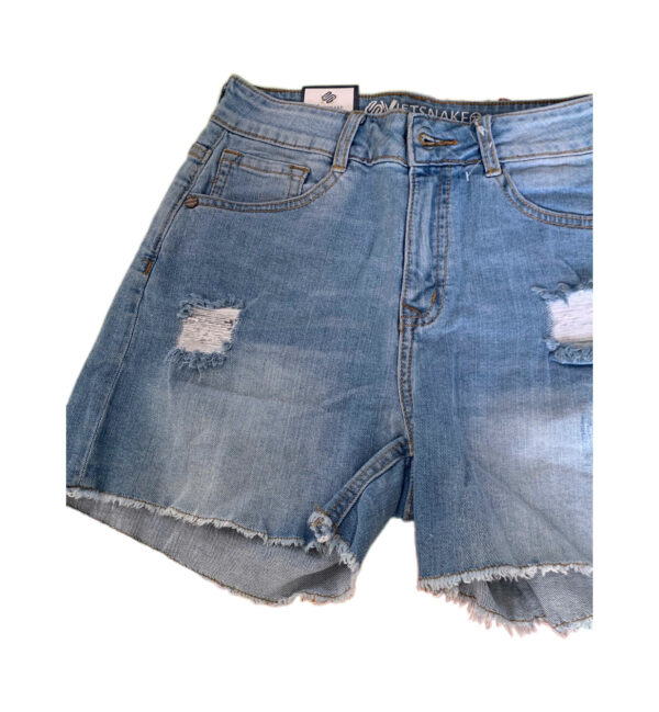 Quần Short Jeans Nữ Cạp Cao Dáng A - Ảnh 3