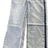 Quần jeans nữ ống rộng hiệu ứng sườn