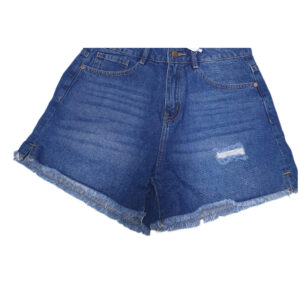 Quần Short Jeans Nữ Rách Tua Gấu W