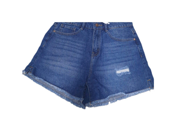 Quần Short Jeans Nữ Rách Tua Gấu W