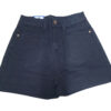 Quần Short Jeans Nữ Trơn Gấu Lơ-Vê