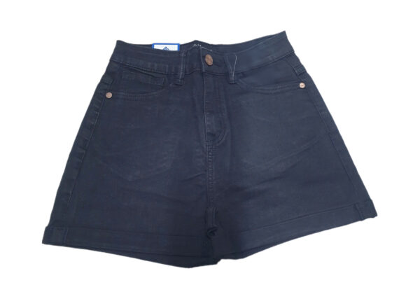Quần Short Jeans Nữ Trơn Gấu Lơ-Vê